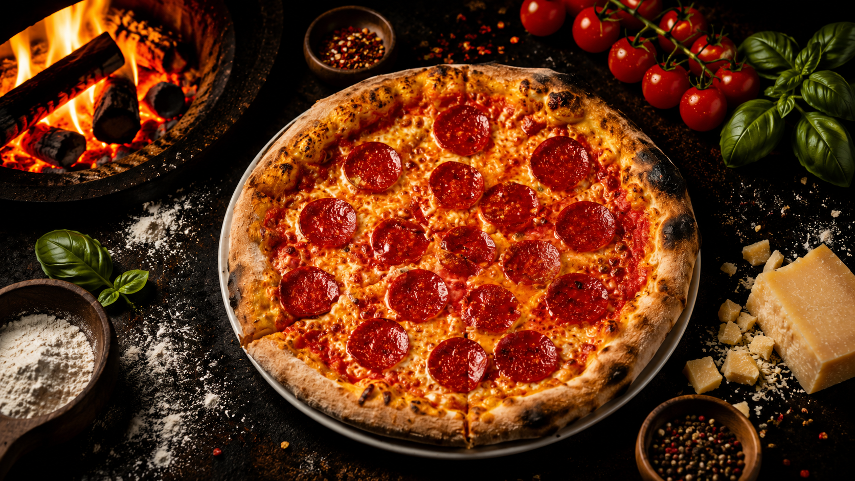 Pizza salami